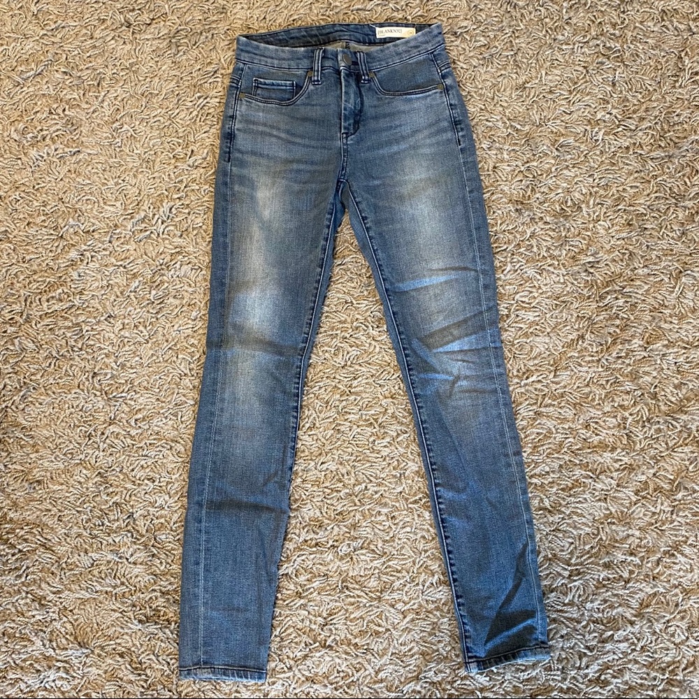 Blank NYC Skinny Mid Rise Medium Wash Jeans